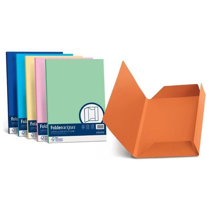 Cartotecnica Favini Cf25 cartelline 3 lembi Rosso Scarlatto