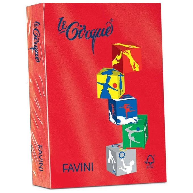 Cartotecnica Favini Risma Le Cirque 80g R.scarlatto A4