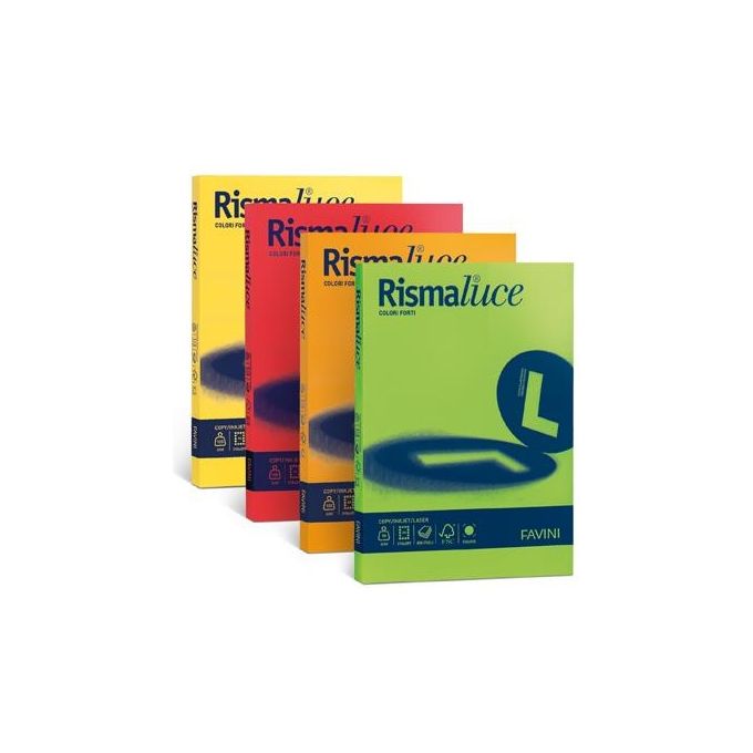 Cartotecnica Favini Rismaluce 200gr A3 Nero 125 Fogli