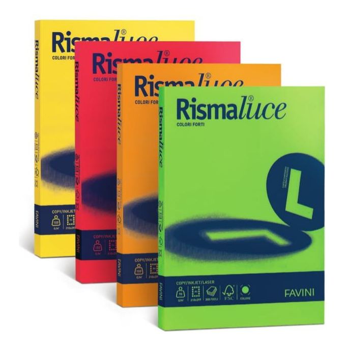 Cartotecnica Favini Rismaluce 90gr Verde 60 A4