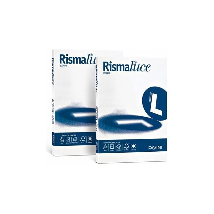Cartotecnica Favini Rismaluce A3 200gr Bianco 125 Fogli