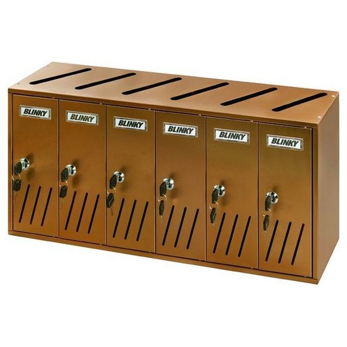 Casellari Postali Blinky Alu Ramato K6 6-Box 62x17,5x30