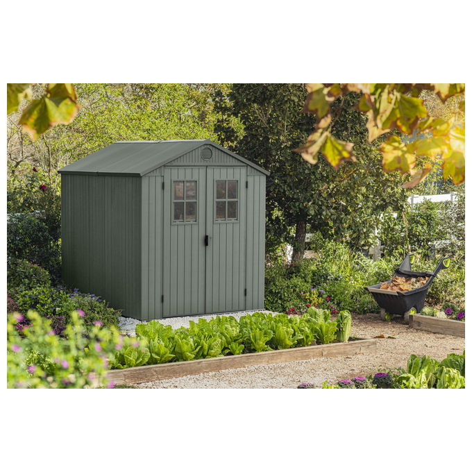 Casetta Darwin 6x8 Con Finestra Frontale Verde