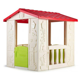 Casetta Happy per Giardino Struttura Resistente e Design Funzionale Ideale per Riporre Attrezzi e Giocattoli