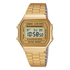 Casio Orologio Digitale Uomo con Cinturino in Acciaio Inox A168WG-9E