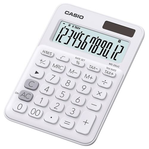 Casio Calcolatrice di Base da Tavolo Bianco