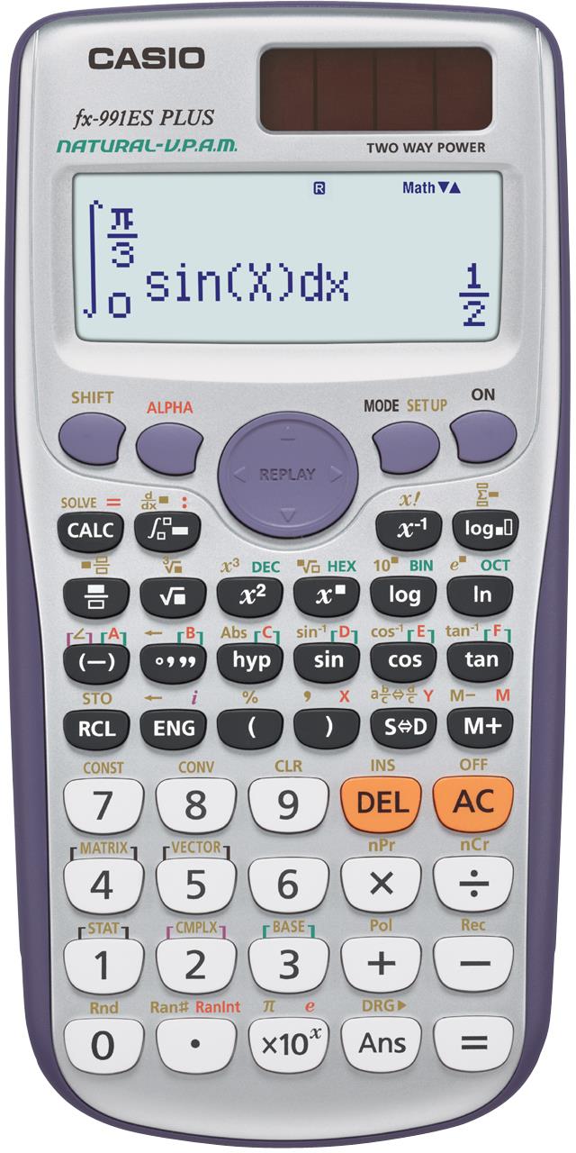 Casio Calcolatrice Scientifica Con 417 Funzioni E Display Naturale Fx-991es  Plus 4549526608797