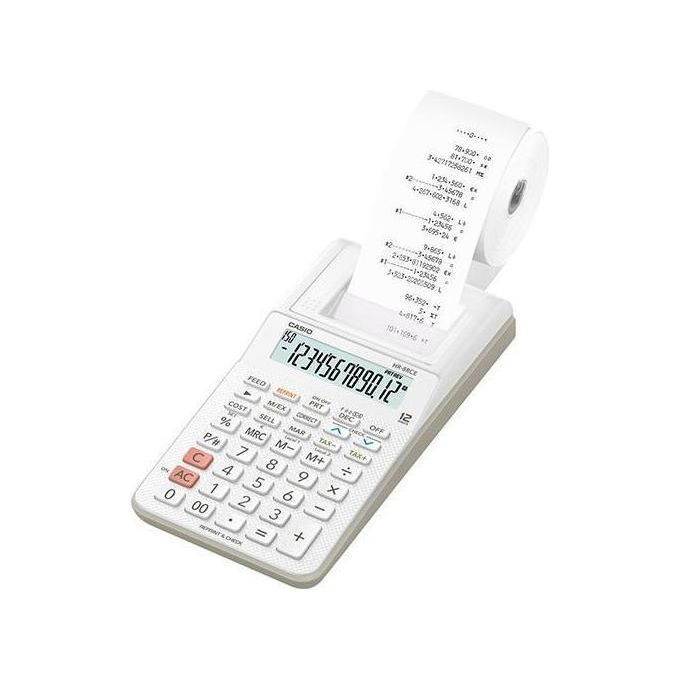 Casio Calcolatrice Scrivente Portatile Display a 12 Cifre