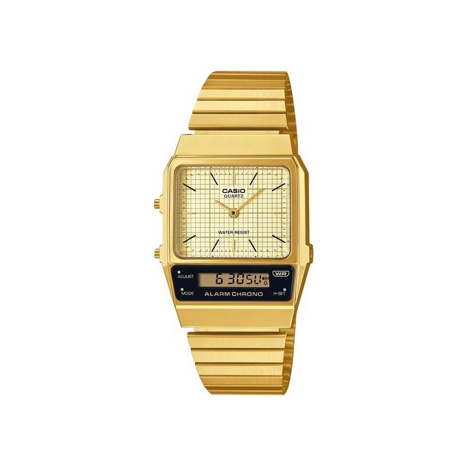 Casio Edgy AQ-800EG-9AEF Orologio Vintage con Cinturino in Acciaio Inox