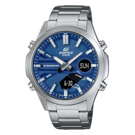 Edifice Orologio Da Polso Uomo Quarzo Grigio Blu