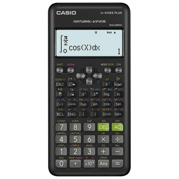 Image of Casio Fx-570Es Plus 2 Calcolatrice Scientifica con 417 Funzioni e Display Naturale