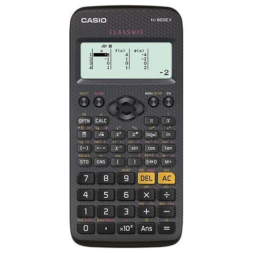 Casio FX-82DE X ClassWiz Calcolatrice Tecnico-Scientifica Senza Custodia Protettiva Nero