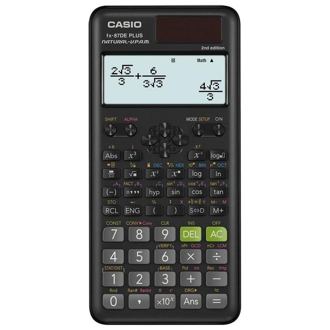 Casio FX-87DEPLUS-2 Calcolatrice Scientifica per la Scuola Calcolatrice Tecnica