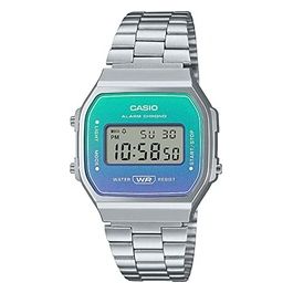 Casio Iconic A168WER-2AEF Orologio Vintage Iconic Blu e Verde