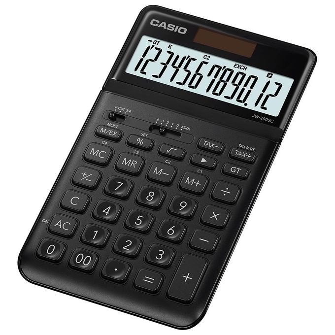 Casio JW-200SC-BK Calcolatrice da Tavolo