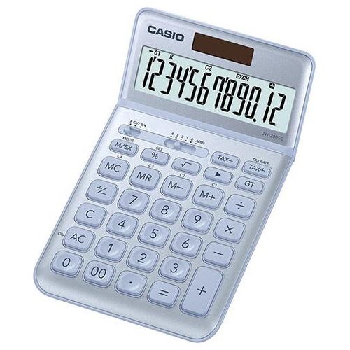 Casio JW-200SC-BU Calcolatrice da Tavolo Azzurro