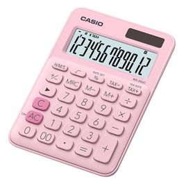 Casio MS-20UC-PK Calcolatrice da Tavolo Rosa Pastello