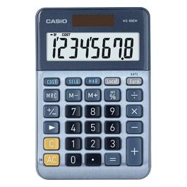 Casio MS-88EM Calcolatrice da Tavolo a 8 Cifre Doppia Alimentazione Conversione Valuta