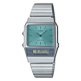 Orologio Analogico-Digitale al Quarzo Giapponese Uomo con Cinturino in Acciaio Inossidabile