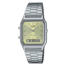 Orologio AQ-230A-9AMQYES Vintage Silver e Yellow Quadrante Analogico Digitale
