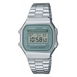 Orologio Digitale al Quarzo Unisex con Cinturino In Acciaio Inox/Argento