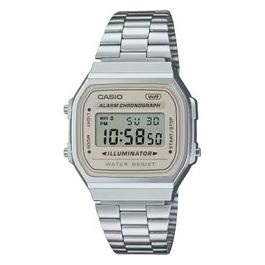 Orologio Digitale al Quarzo Unisex con Cinturino in Acciaio Inox/Argento