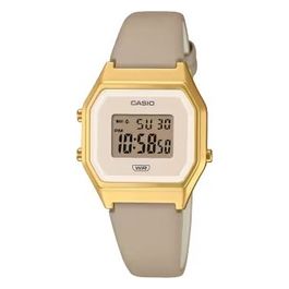 Orologio Digitale al Quarzo Donna con Cinturino in Pelle