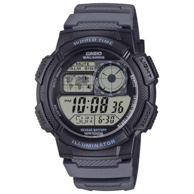 Casio 4549526405648 Orologio Digitale Multifunzione Uomo AE-1000W-8AVEF Sportivo Grigio