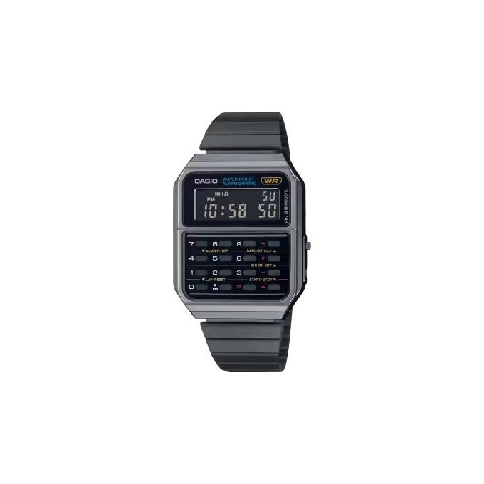 Casio Orologio Edgy Digitale al Quarzo Uomo con Cinturino in Acciaio Inossidabile