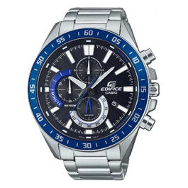 orologio cronografo uomo edifice acciaio inox quadrante nero 100m efv620d1a2vuef