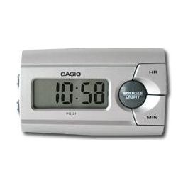 Casio Sveglia con Display Allarme Tasto Snooze e Illuminazione del Quadrante Silver