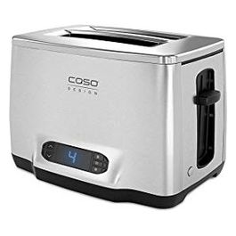 Caso 2778 inox 2 Design Tostapane 2 fette in acciaio inox di alta qualità Toast automatico extra grande Display LCD 1000 W argento