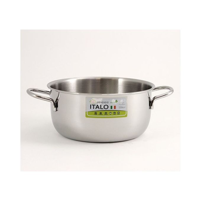 Image of Casseruola fonda per induzione con 2 manici Italo cm.18