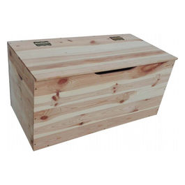 Cassapanca Pino 75 in Legno Massello Arredo Giardino Resistente e Pratico per Esterni