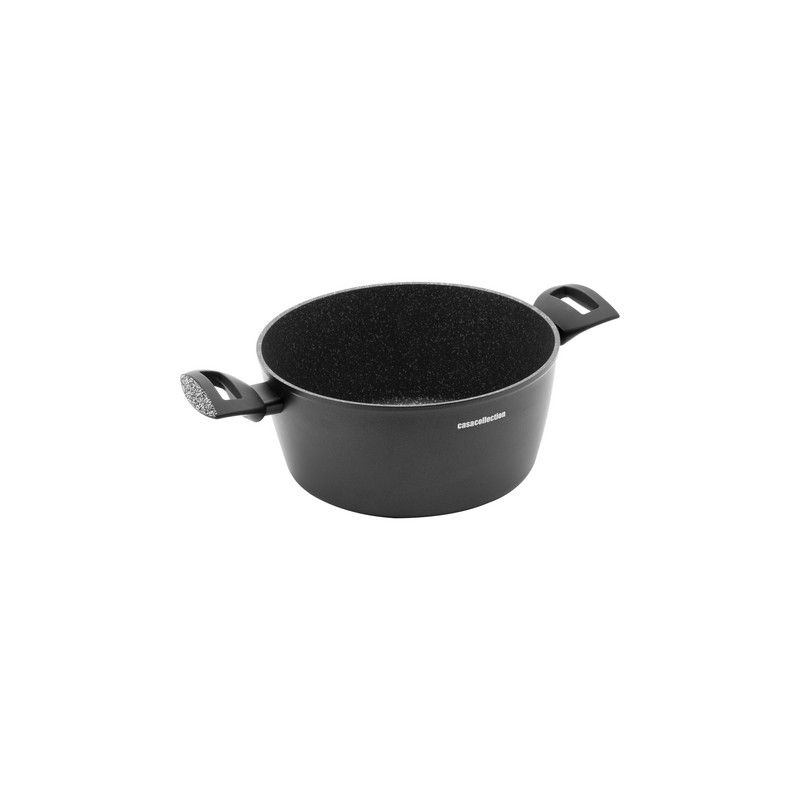 Casseruola 2 Manici 20 Cm Alluminio Nero