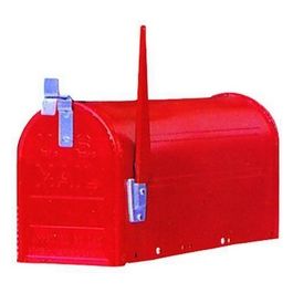 Cassette per Lettere America Alluminio senza Palo Rosso