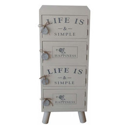 Cassettiera Jamie 4 Design Funzionale per Organizzare Spazi in Camera da Letto con Quattro Cassetti