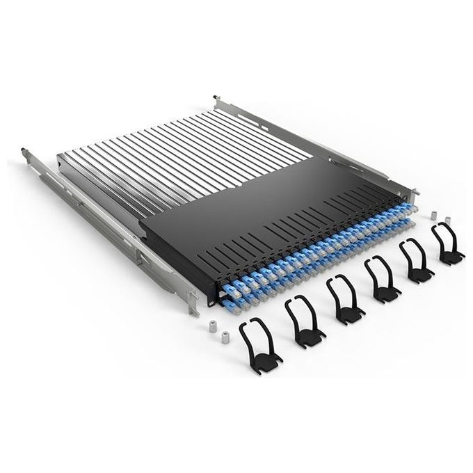 Cassetto Completo P60 24 Patch Cat. 6a Schermata 1,8 Blu - 30he