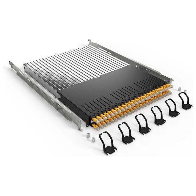 Cassetto Completo P60 24 Patch Cat. 6a Utp 1,8 Gialla - 30he