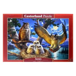Puzzle da 500 Pezzi - Famiglia Di Gufi