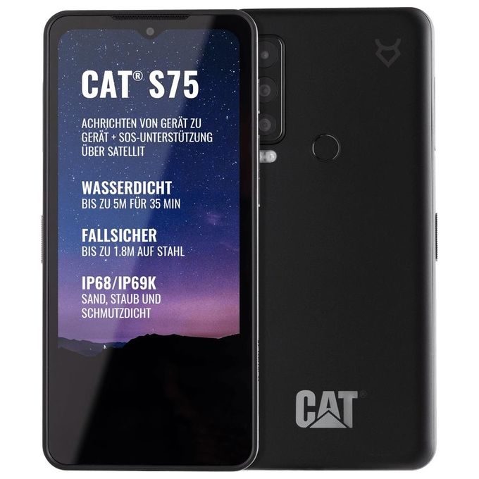 Cat S75 6.58" Android 12 5G 6Gb 128Gb 5000 mAh Nero