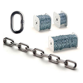 Catena Genovese Nº26 7.5mm in Acciaio Zincato Lunghezza 25mt per Uso Industriale e Domestico