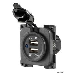 CBE Presa doppia USB 5V 1+2 1A 