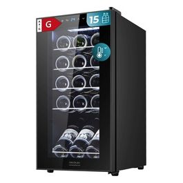 Boler GrandSommelier 1550 Cantinetta vino capacità 15 bottiglie Classe G Livello rumore 39dB  Temperatura regolabile 5/18°c Nero