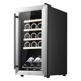 Bolero Grand Sommmelier 1550 Cantinetta vino a libera installazione 15 bottiglie Temperatura regolabile 5-18 gradi Pannello di controllo touch colore nero