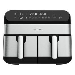 Cecofry Advance 9000 Friggitrice ad Aria 9 Litri 2800W Doppia Temperatura 7 Programmi Dark Inox