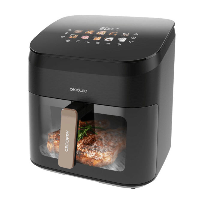 Cecotec CecofryandGrill Smokin' 8500 Friggitrice ad Aria Calda 8.5 L 2200 W Nero e Marrone
