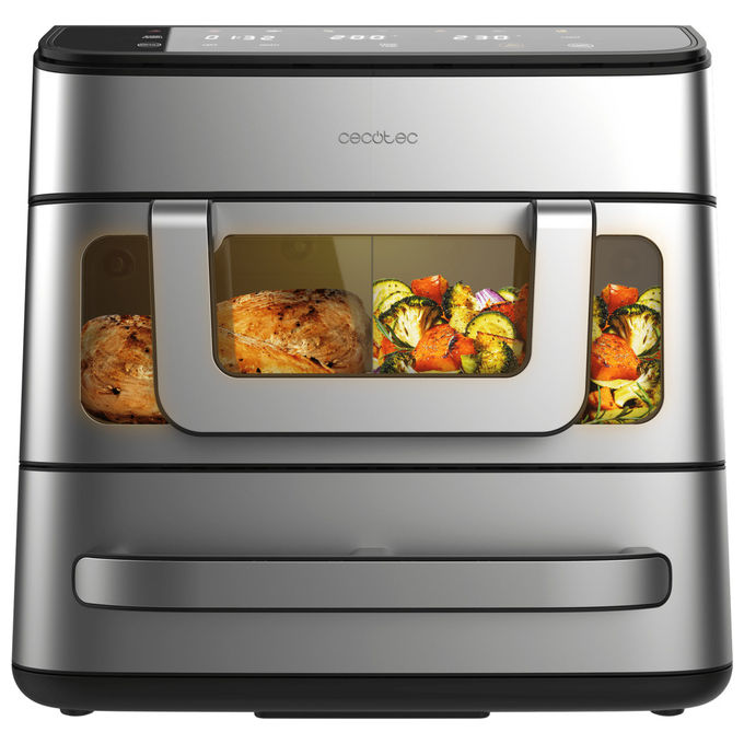 Cecotec Friggitrice ad Aria FoodCourt 18000 4P 18L Forno per Pizza Integrato