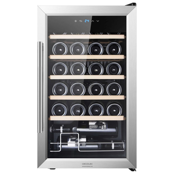 Cecotec Frigorifero per Vini Enoteca 00125, 24 Bottiglie, 5 18 C, A...