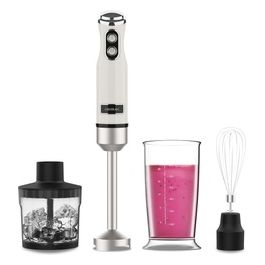 Power RetroBeige 1200MAX CreameCrush Frullatore ad Immersione 1200W Accessori Inclusi